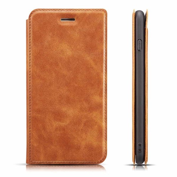 iPhone 11 Pro Max - Praktiskt Stils�kert Vintage Pl�nboksfodral Svart