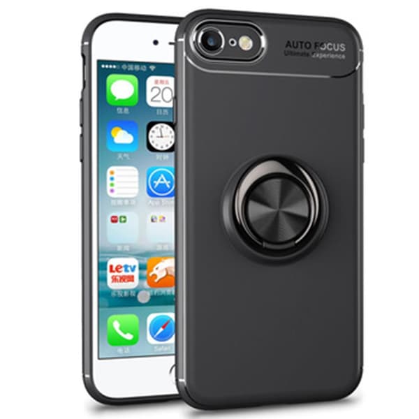 iPhone SE 2020 - Skal med Ringhållare Svart/Blå