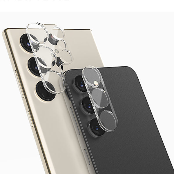 3-pack Skyddande Kameralinsskydd HD 0,3mm för Galaxy S24 PLUS Transparent