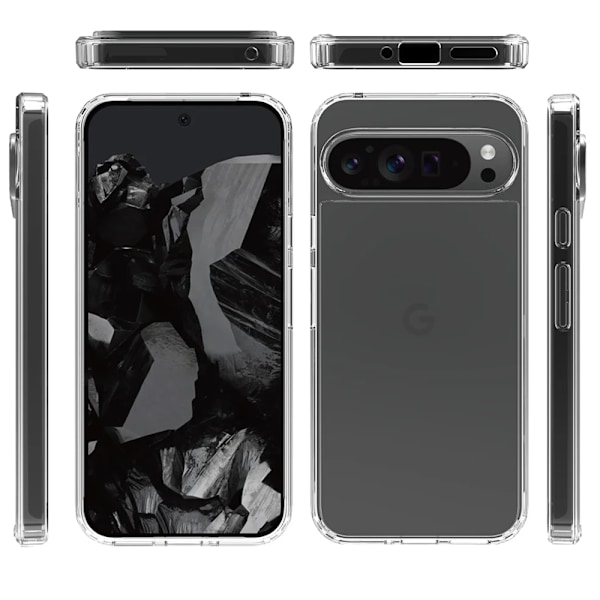 Google Pixel 9 Pro - Stilrent och Praktiskt Ultra Tunt Silikonskal