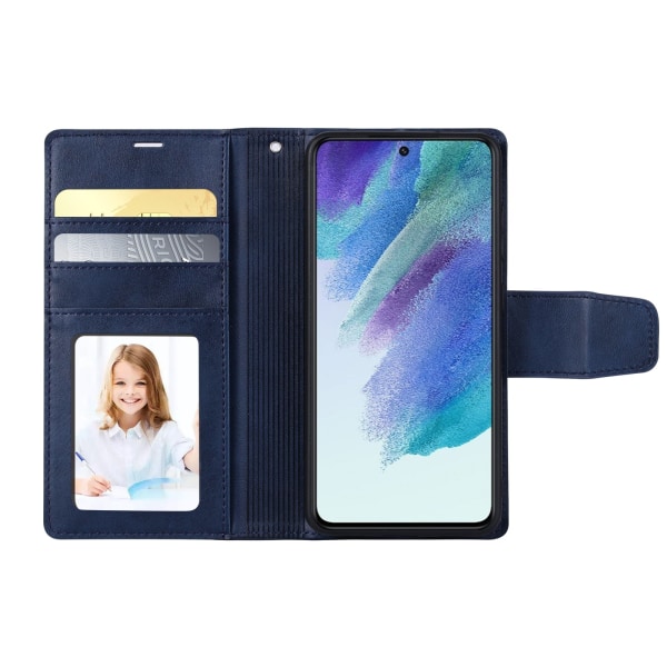 Samsung Galaxy S21 FE - 2-1 Hanman Plånboksfodral Svart