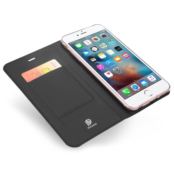 DUX DUCIS Stilrent Fodral med Kortfack - iPhone 6/6S Guld