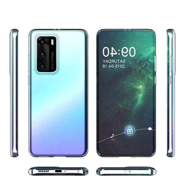 Huawei P40 - Floveme Silikonskal Transparent/Genomskinlig