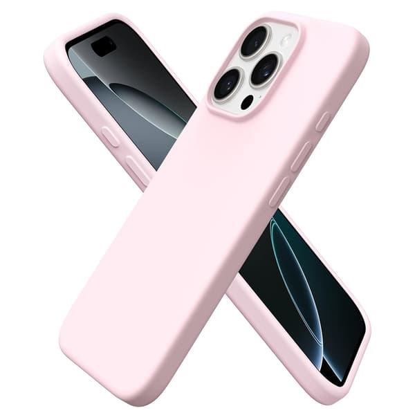 iPhone 16 Pro Max - Elegant & Stöttåligt Silikonskal Ljusblå