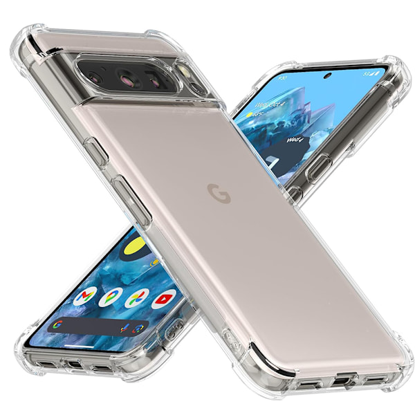 Google Pixel 8 Pro - Praktiskt Silikonskal med Airbagfunktion