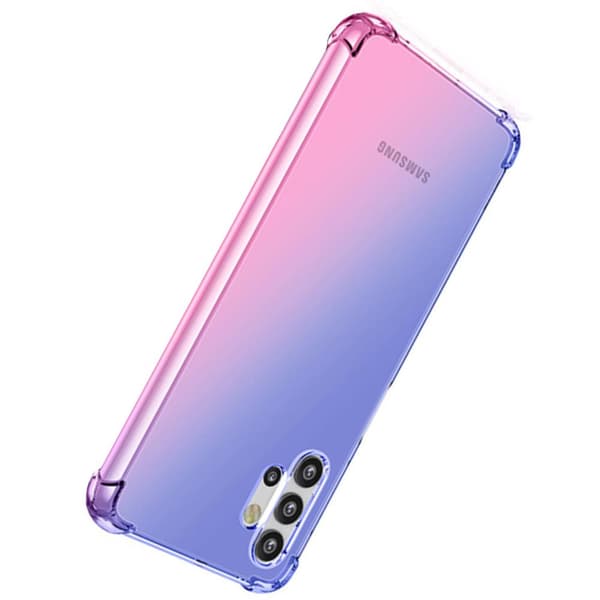 Samsung Galaxy A32 - Stødabsorberende Silikone Cover Rosa/Lila