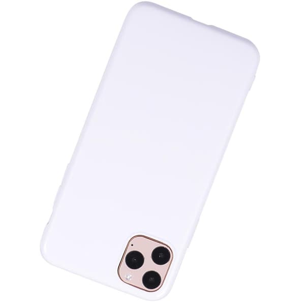 iPhone 11 Pro Max - Ultratunt Skyddande Candy Silikonskal Vit