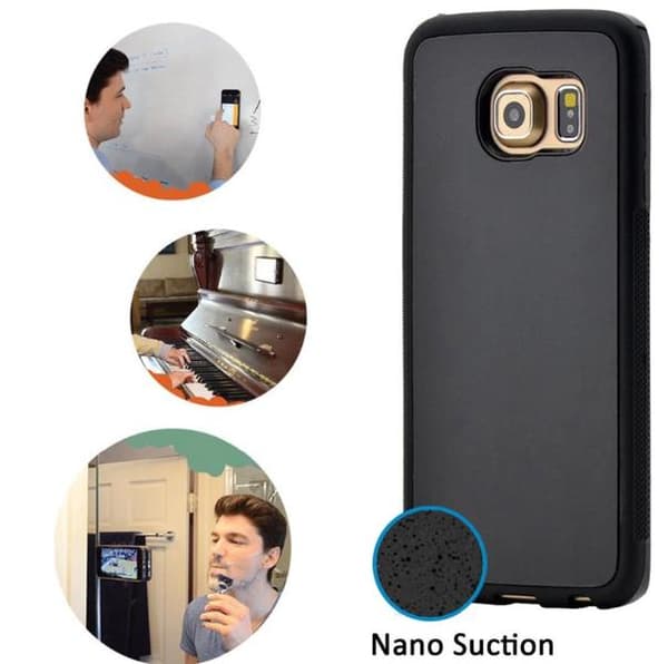 Praktiskt Anti-Gravity Silicon skal för Galaxy S7 EDGE Vit