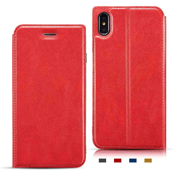iPhone XS Max - Praktiskt Vintage Plånboksfodral Blå