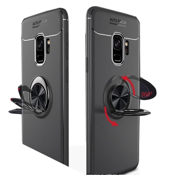 Samsung Galaxy S9 - AUTO FOCUS - Skal med Ringhållare Blå/Blå Blå/Blå