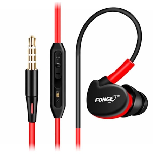 FONGE Sport In-ear Hörlurar med Mic (Earphone) Grön