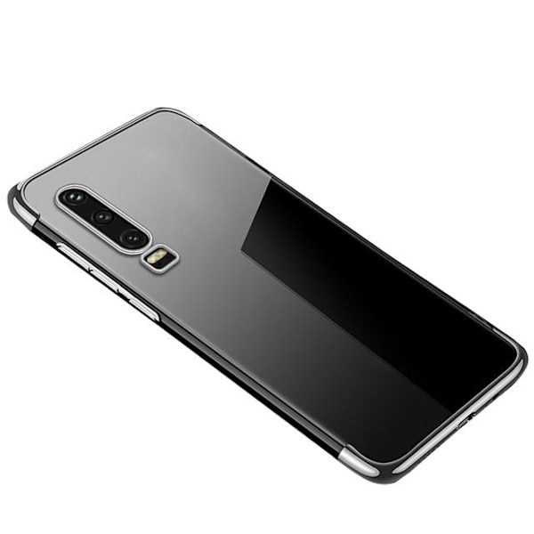 Huawei P30 - Stilrent Mjukt Silikonskal (Electroplated) Svart