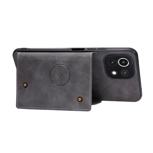Xiaomi Mi 11 Lite - Skal med Kortfack Ljusbrun