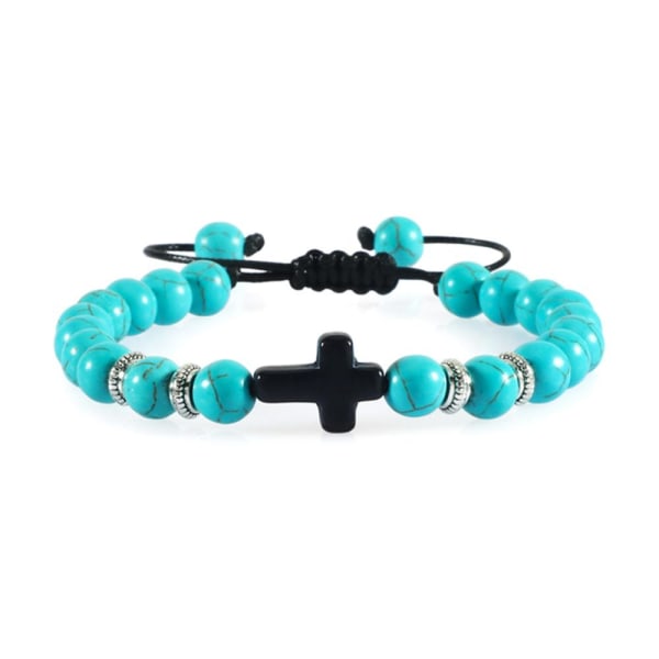 Högkvalitets Unikt Hållbart Kularmband Red Turquoise