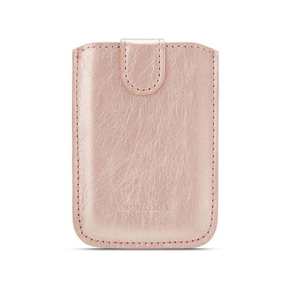 Praktiskt PU-Läder Självhäftande Korthållare Roséguld