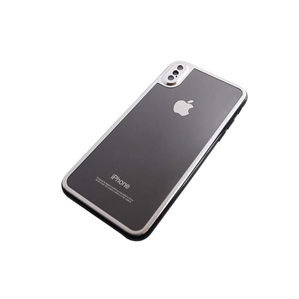 HuTech Skydd för Baksidan (Aluminium) till iPhone X Silver