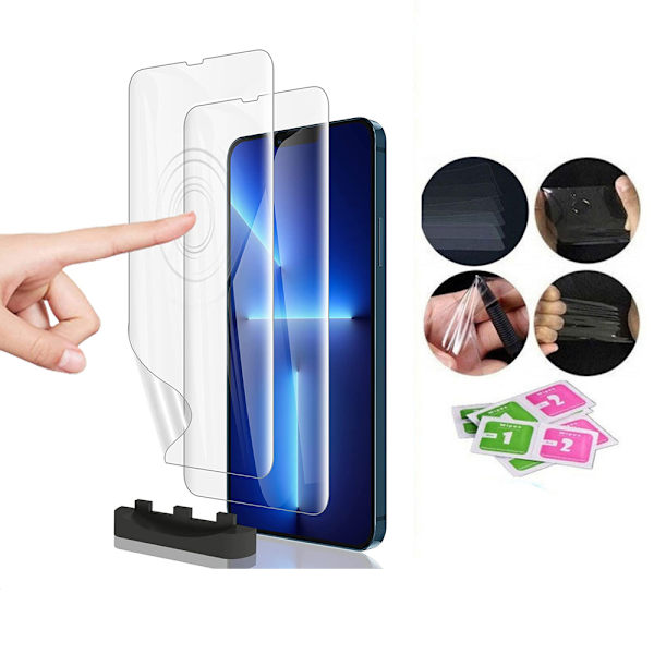 3-PACK iPhone 14 Pro Max Skärmskydd Hydrogel HD 0,2mm Transparent