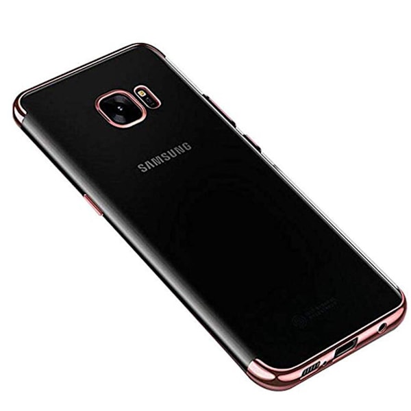 Samsung Galaxy S7 Edge - Stilrent Floveme Silikonskal Roséguld