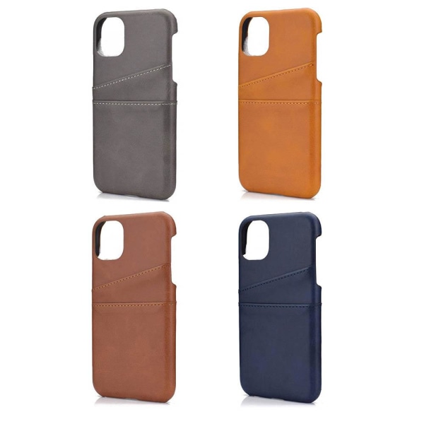 iPhone 12 Mini - Praktisk taske med kortholder Ljusbrun