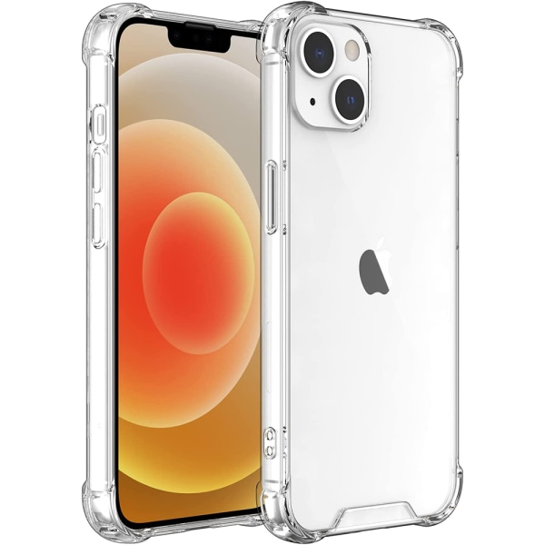 iPhone 14 Plus - St�td�mpande Silikonskal Genomskinlig