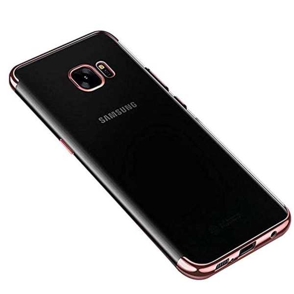 Samsung Galaxy S7 Edge - Stilfuldt Floveme Silikone Cover Blå