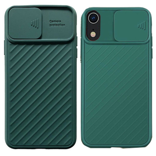 iPhone XR - Genomtänkt Stilrent Skal KAMERA SKYDD Lila