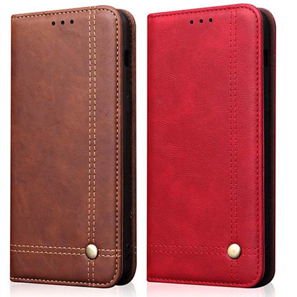 iPhone 11 Pro - Stilrent Praktiskt Plånboksfodral LEMAN Red Röd
