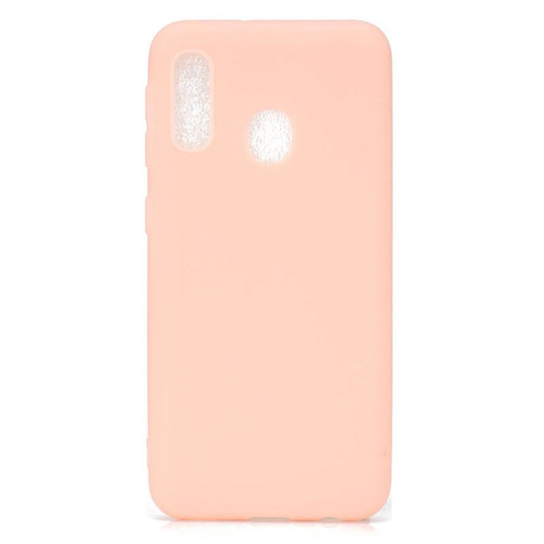 Samsung Galaxy A20E - Stötdämpande NKOBEE Silikonskal Ljusrosa