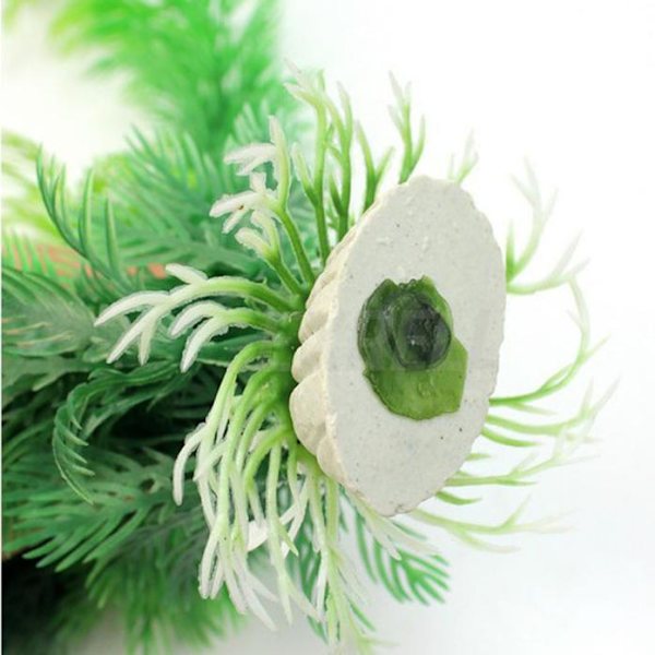 Konstgjord Akvarium Plast Växt Dekoration Grön