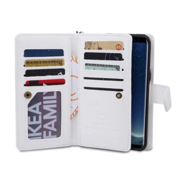 Stilrent Plånboksfodral Sedelfack för iPhone X/XS (9-Kort) Rosa