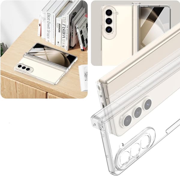 Samsung Galaxy Z Fold 7 Greppvänligt Smart Mobilskal Transparent
