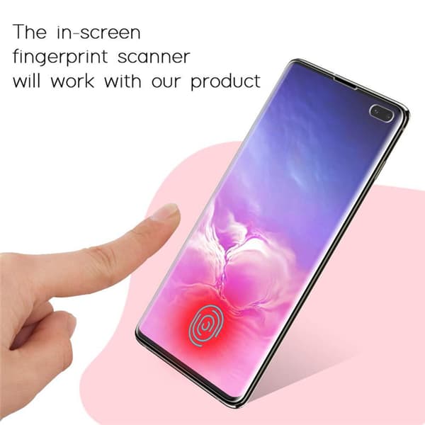 Samsung Galaxy S10 Plus - HuTech FRAM Skärmskydd Transparent
