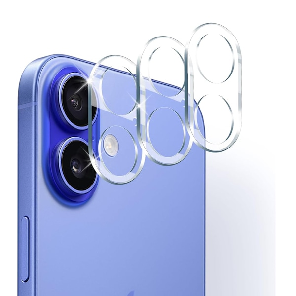 iPhone 16 Plus - Kameralinsskydd Standard HD 0,3mm
