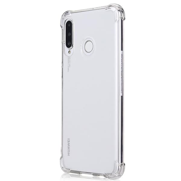 Huawei P30 Lite - Støtdempende FLOVEME Silikondeksel Rosa/Lila