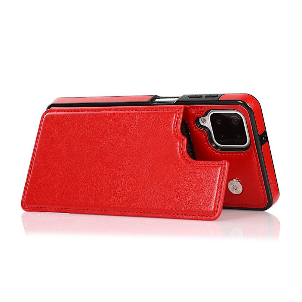 Samsung Galaxy A12 - Cover med kortholder Röd