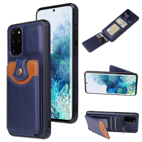 Samsung Galaxy S20 Plus - Skal med Kortfack Röd