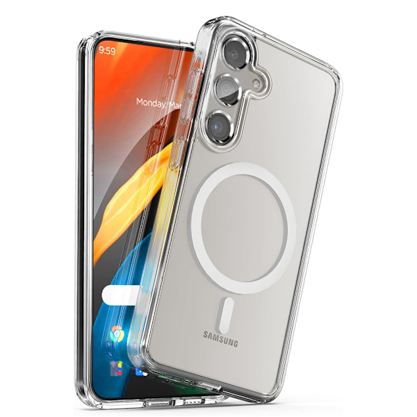 Galaxy S25 plus - Magnetiskt med stötskydd Transparent
