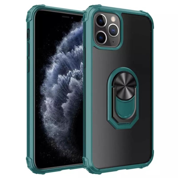 iPhone 12 Pro Max - Skal med Ringhållare Svart