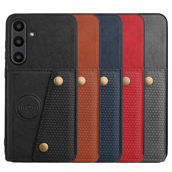 Samsung Galaxy S24 FE - Skal med Retro Design & Smarta Funktioner Blå