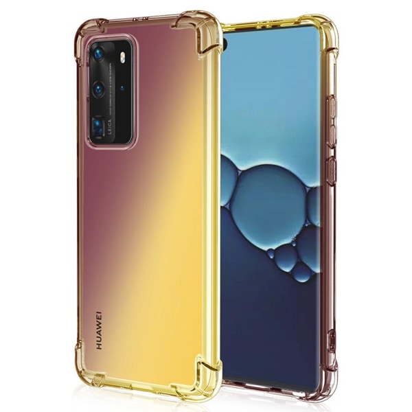 Huawei P40 Pro - Skyddsskal (FLOVEME) Svart/Guld