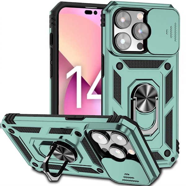 iPhone 15 Pro Max - Högsta Skyddsnivå, Armor Skal Grön