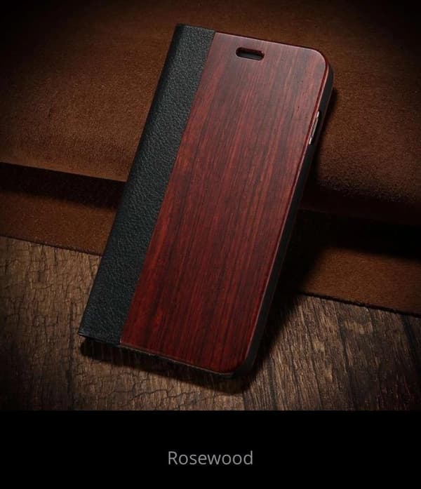 Iphone 6/6S Plus - Stilsäkert Fodral i Bamboo Trä Hög kvalité Bamboo