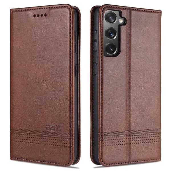 Samsung Galaxy S21 - (YAZUNSHI) Plånboksfodral Brun