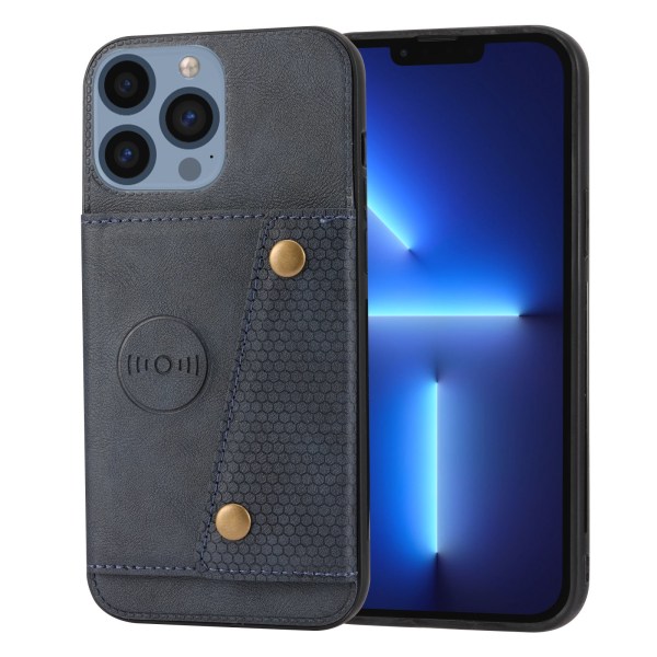 iPhone 14 Pro - Skal med Korthållare Grå