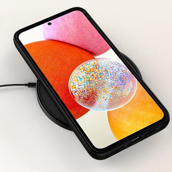 Samsung Galaxy A56 5G Silikonskal Perfekt Passform Svart Svart