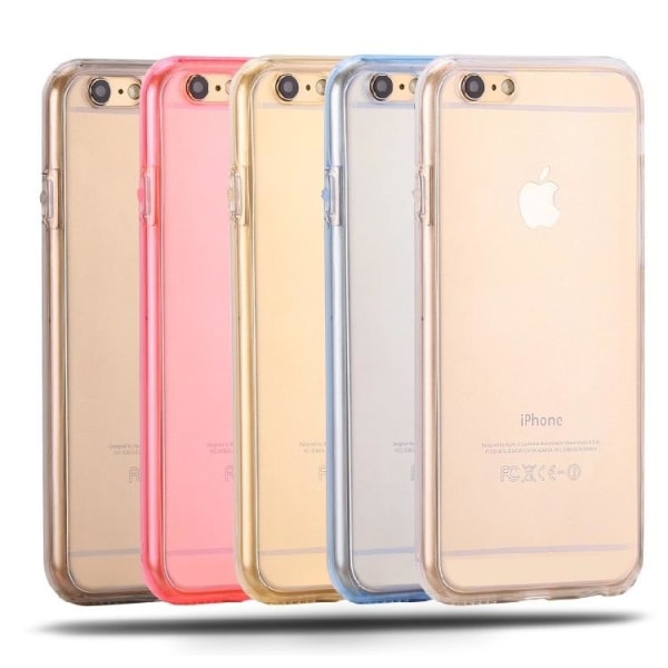 iPhone 6/6S Dubbelsidigt silikonfodral med TOUCHFUNKTION Blå