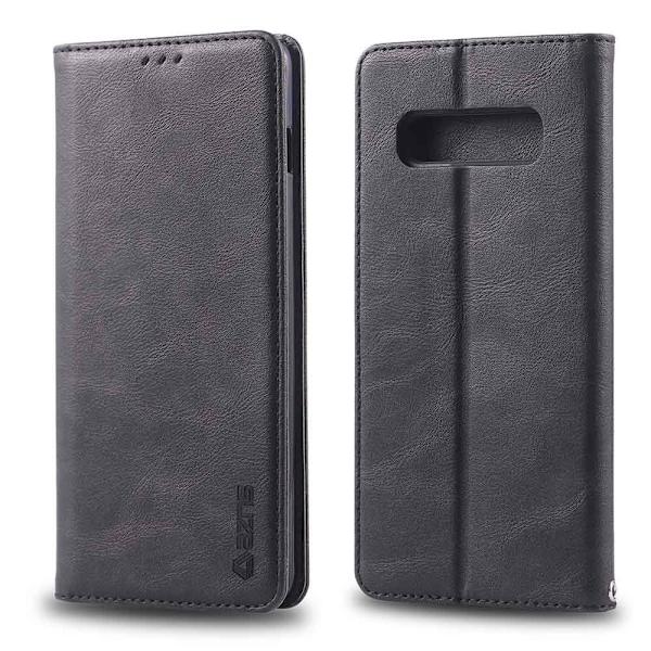 Samsung Galaxy S10 Plus - Smart Robust Plånboksfodral Ljusbrun