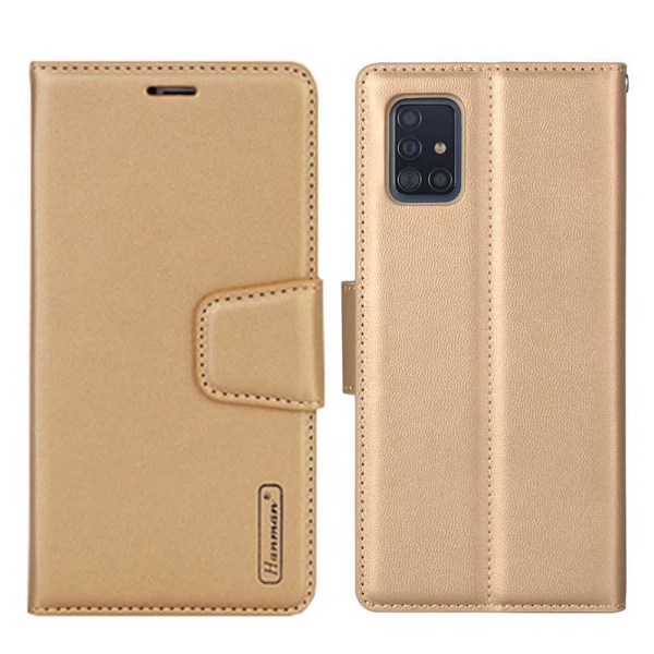 Samsung Galaxy A51 - Hanman Wallet etui Guld