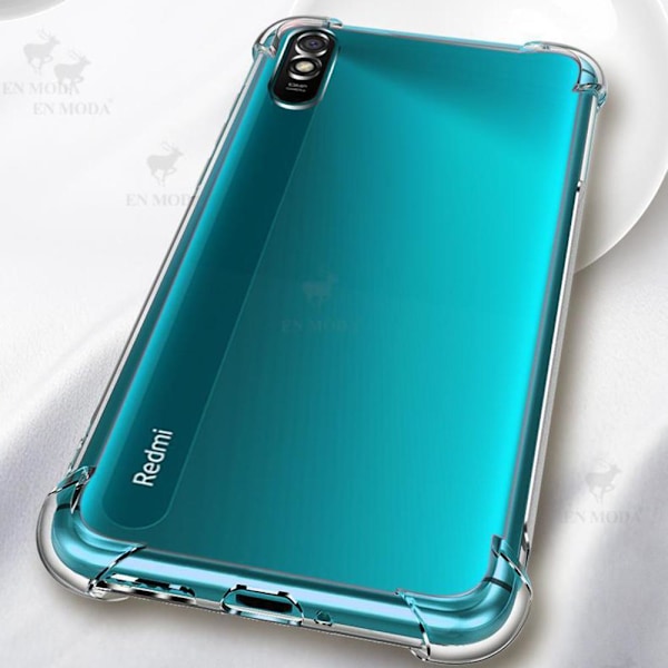 Xiaomi Redmi 9AT - Silikonskal (Floveme) Genomskinlig