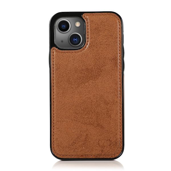 iPhone 15 Plus - PU-nahkainen lompakkokotelo, jossa 3 korttipaikkaa Purple